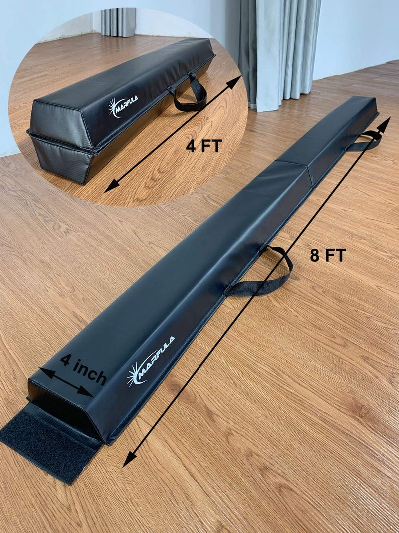 MARFULA Balance Beam - Folding Floor Gymnastics Equipment for Kids, Non Slip Base - 6 FT to 10 FT for Home Gym Use - Image 2